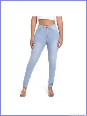 High Waisted Butt Lift Skinny Stretch Jeans